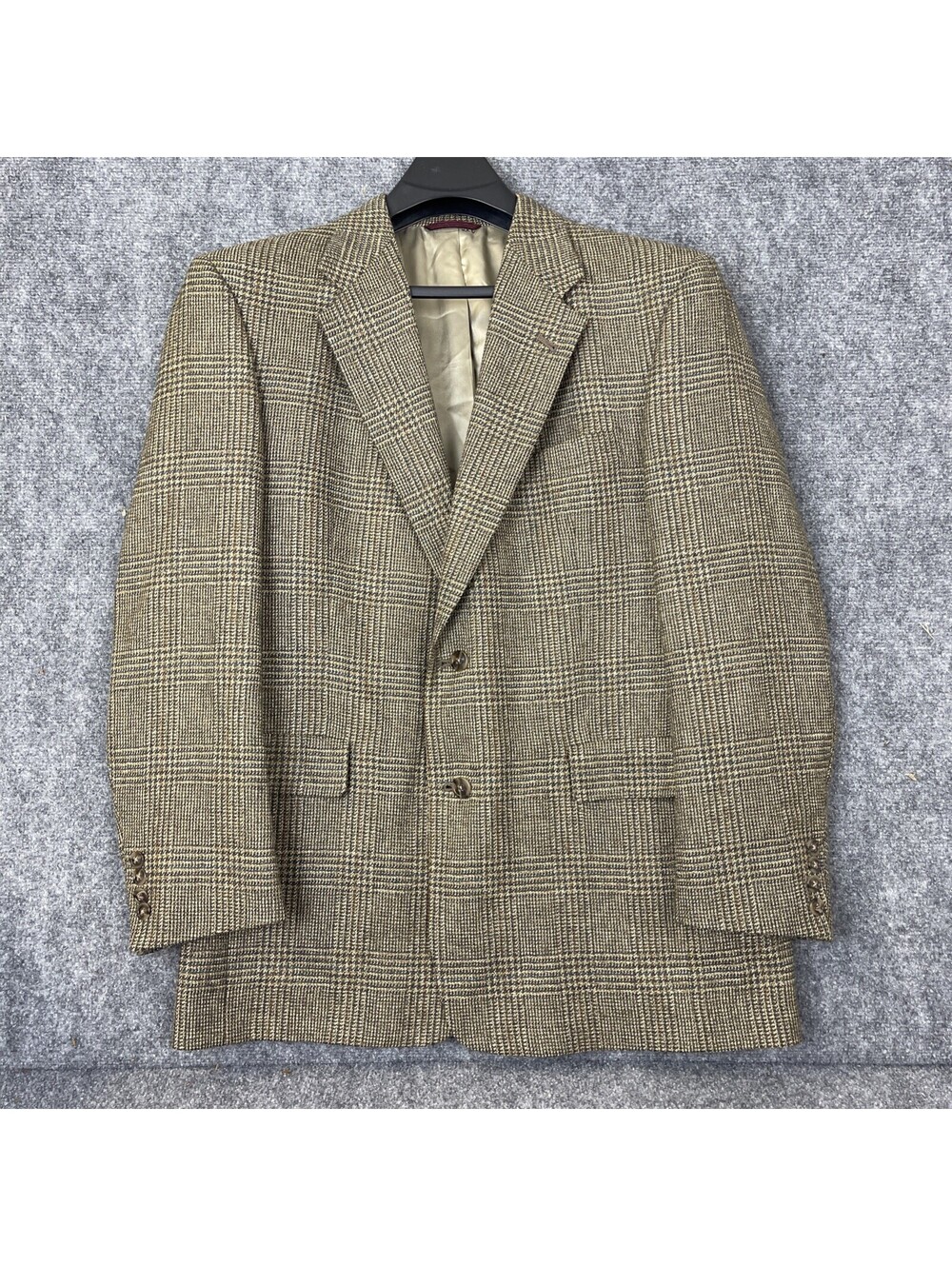 Hart Schaffner And Marx  Blue Brown Gray Tweed Wool Blazer Sports Coat Men’s 42R